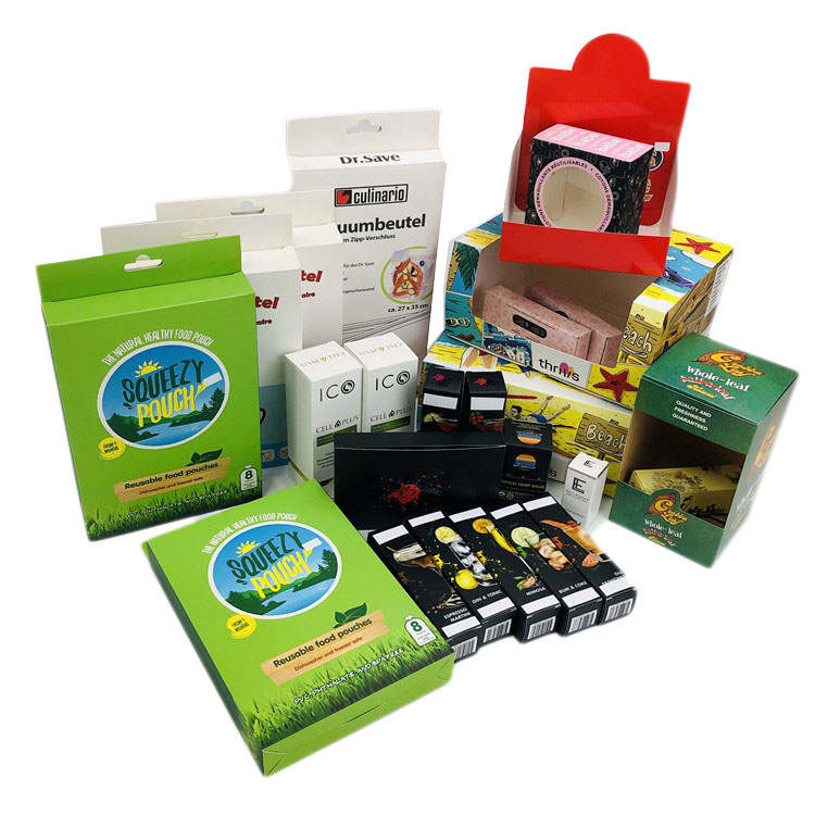 250gsm كرتون ورق القنب CBD التعبئة والتغليف مع الشعار