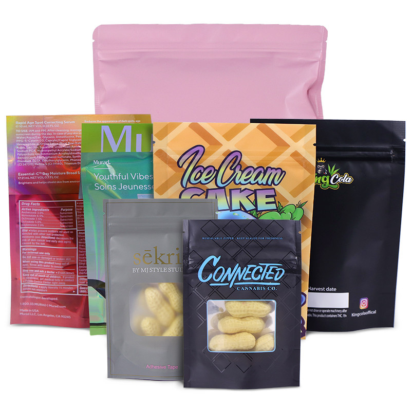 الألومنيوم احباط الرمز البريدي قفل CMYK MOPP حقيبة مايلر ختم الحرارة