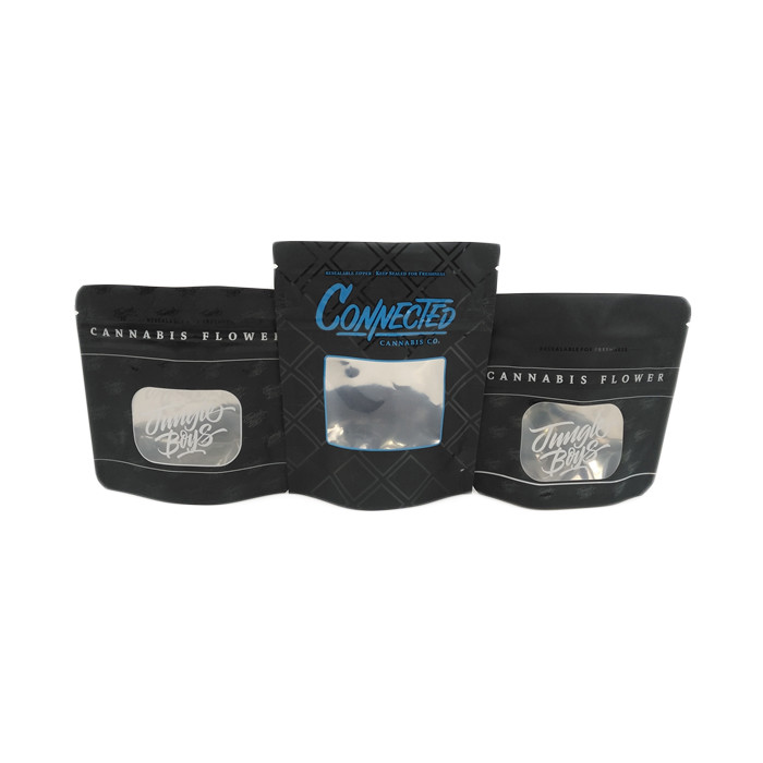 3.5g 7.0g 6-8 OZ 1 رطل الغابة الأولاد أكياس مقاومة للرائحة ChildProof Jungleboys القنب زهرة الوقوف أكياس الحقيبة