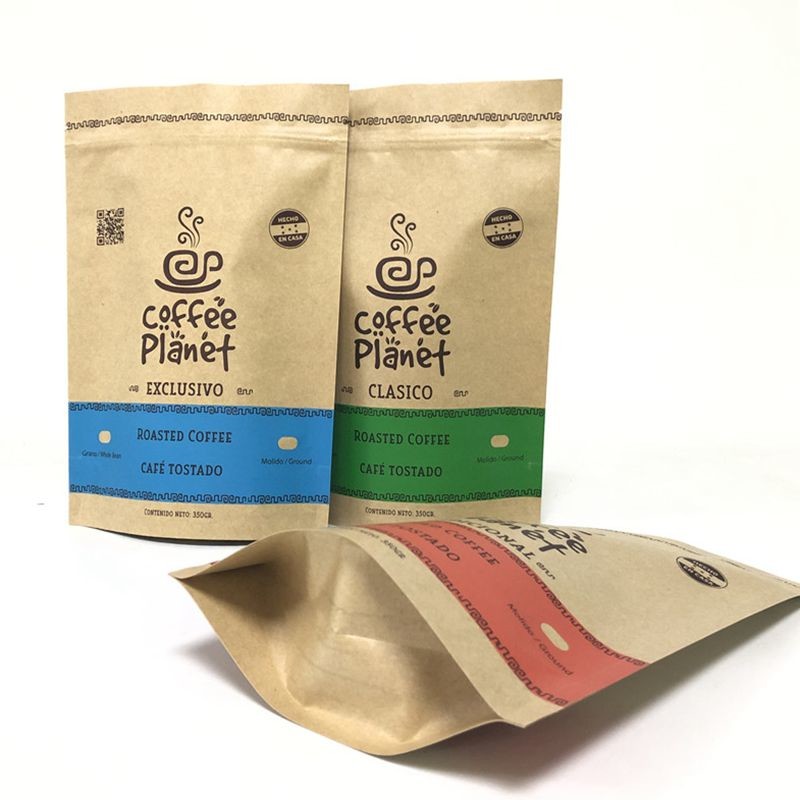 حقيبة Pantone Color Kraft Paper MOPP VMPET 180 ميكرون