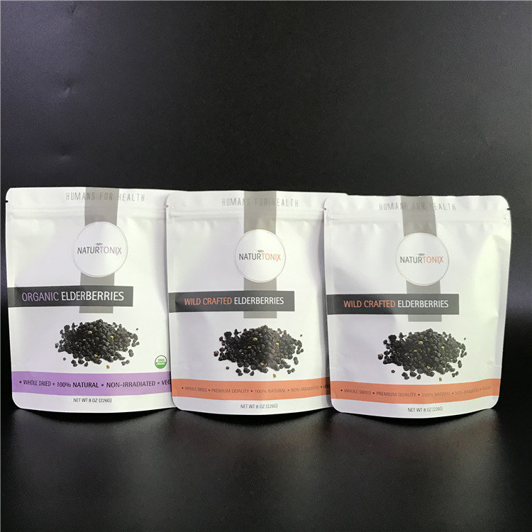 أكياس رقائق الألومنيوم الحقيبة مخصصة مع أكياس مايلر شعار المطبوعة مع زيبر