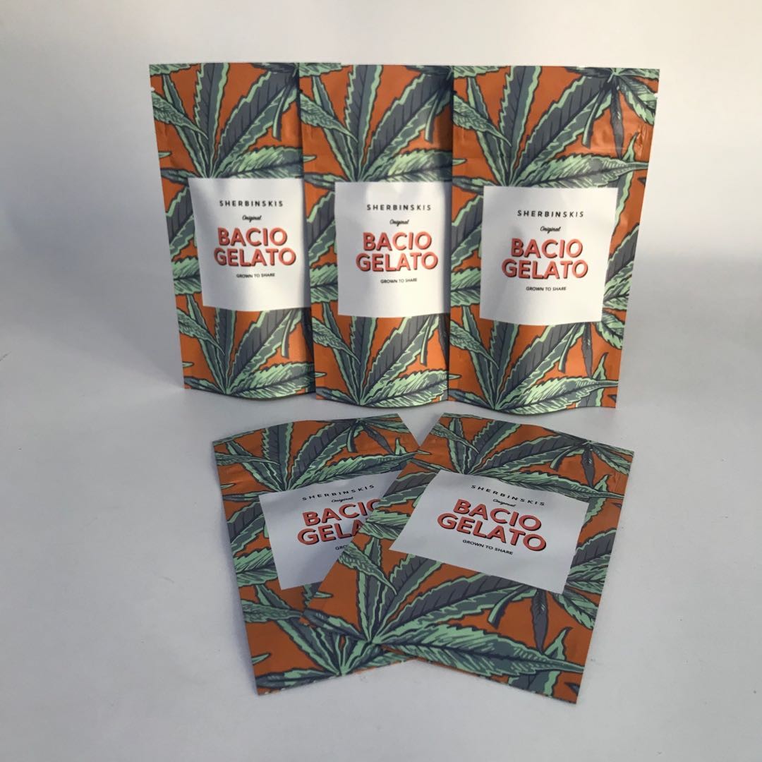 مخصص مقبول رقائق الألومنيوم غير اللامع الوقوف أكياس تغليف القنب