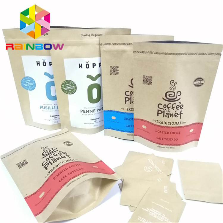 أكياس ورق فويل VMPET مايلر CYMK طباعة Gravnre مع زيبر