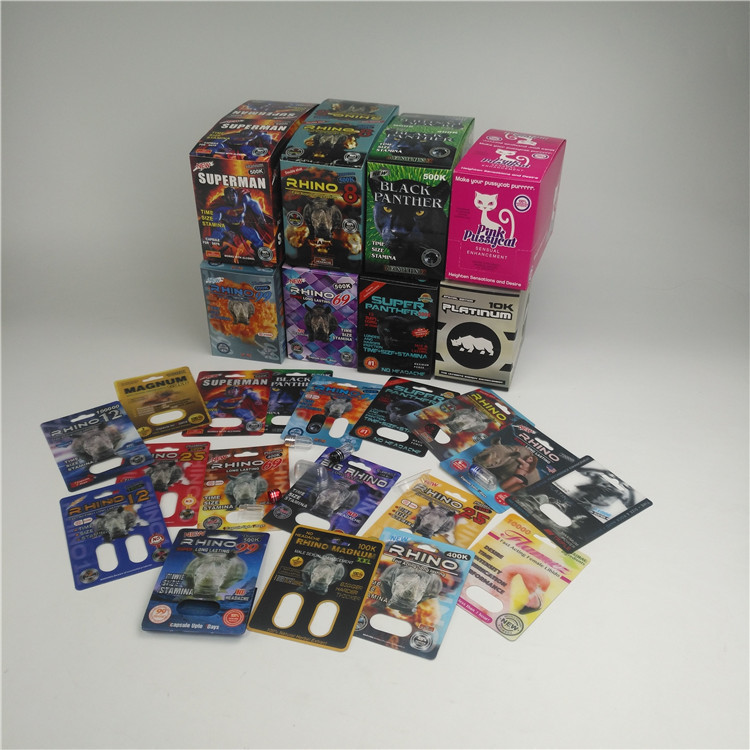 350g سماكة نفطة 3D بطاقات MOPP حبة تعزيز الذكور الكركدن