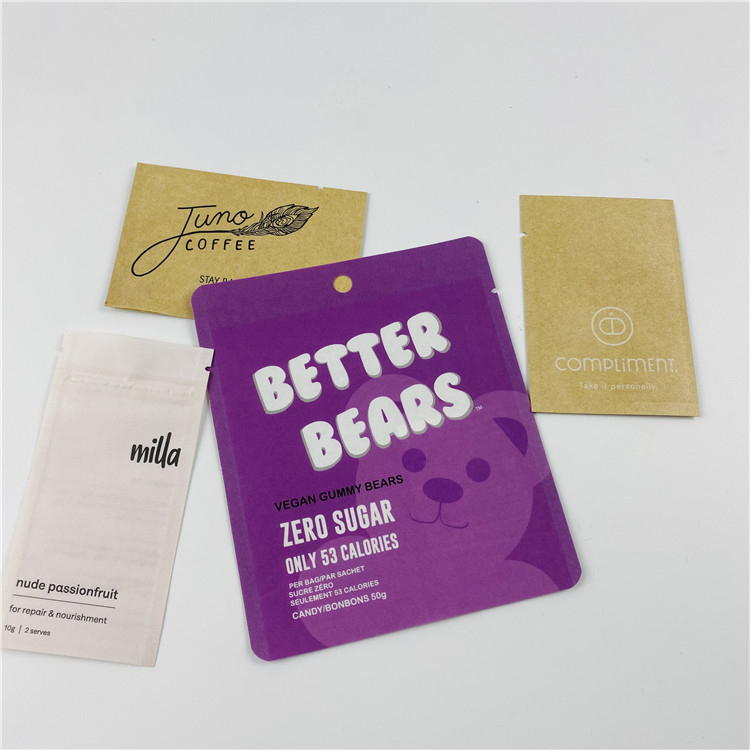 الطباعة الرقمية MOPP Ziplock كيس سماد قابل للسماد حقيبة مسطحة 23x35 سم