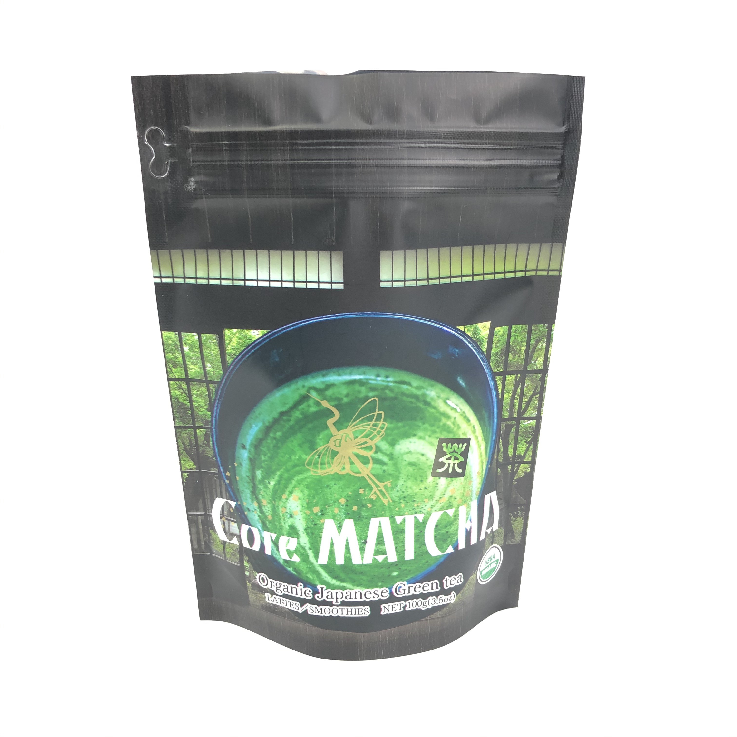 حقيبة قابلة للإغلاق من MOPP 120 ميكرون للشاي الأخضر