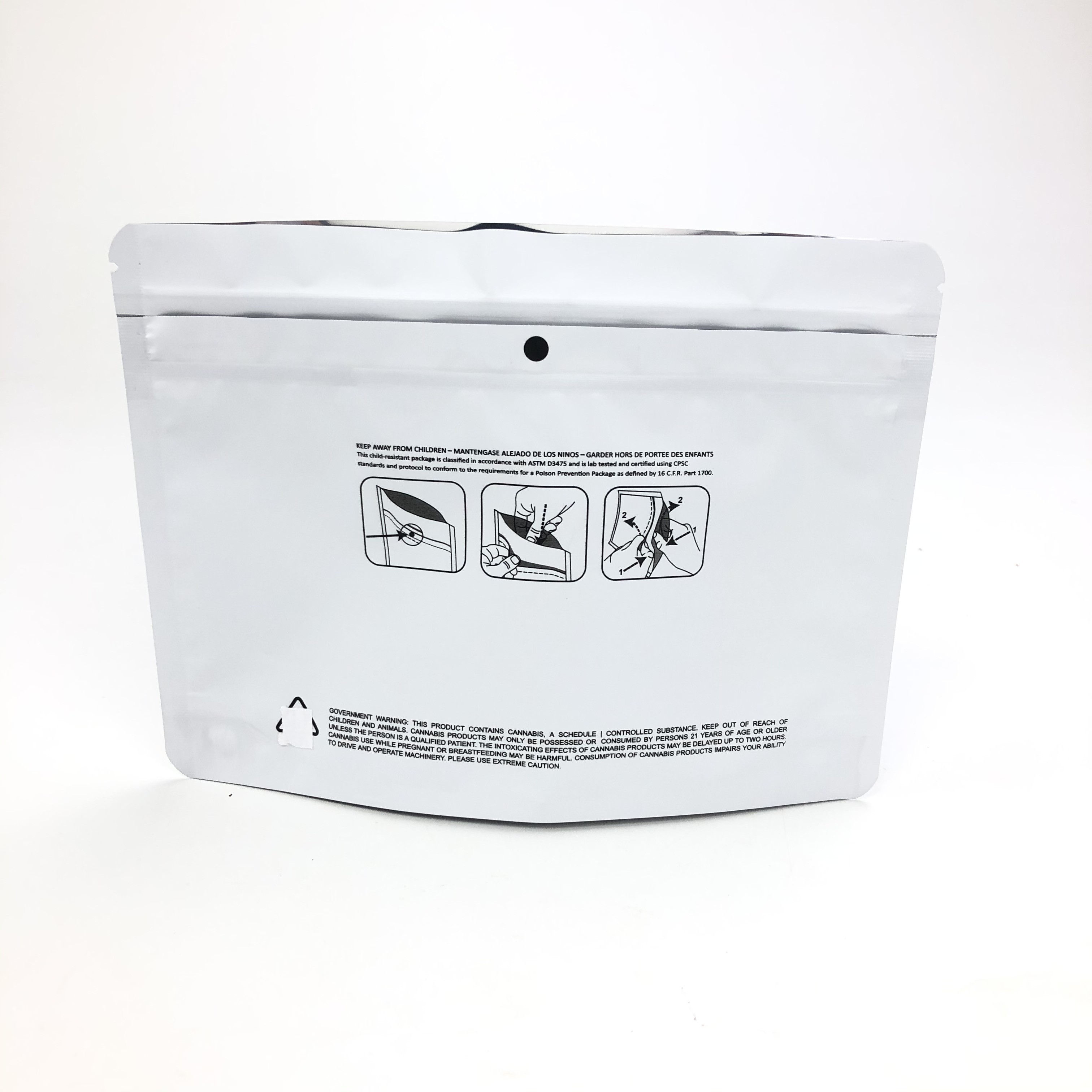 250g 500g حقيبة الوقوف ضد الأطفال VMPET لمسحوق البروتين