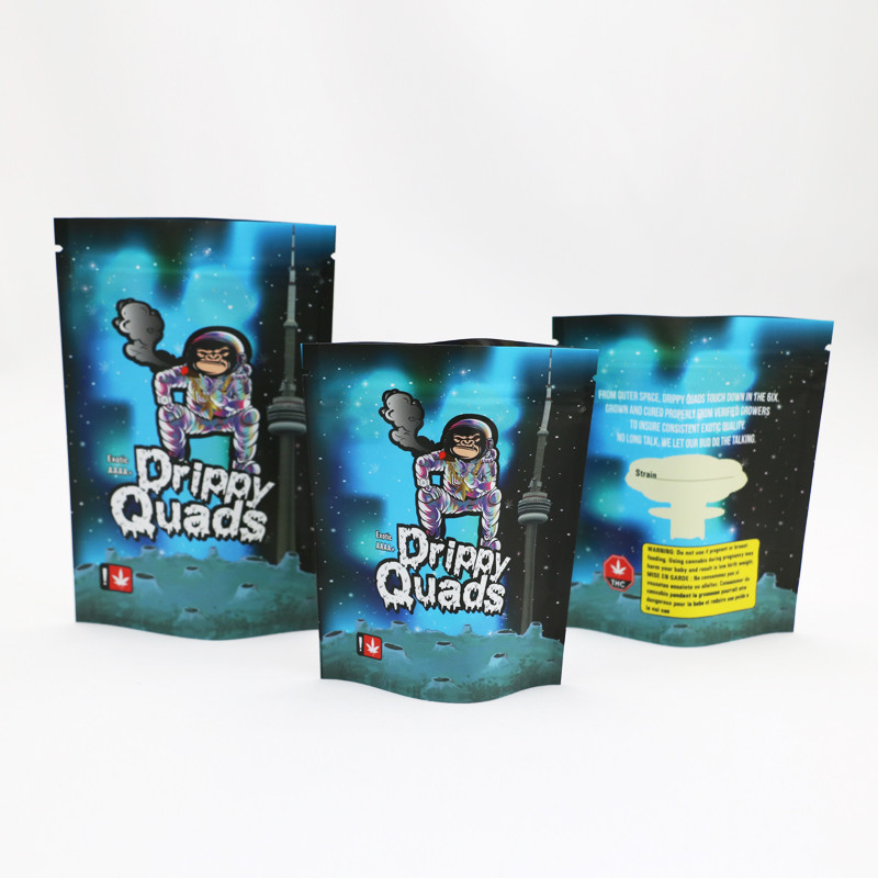 احباط سستة رائحة واقية CMYK مايلر كيس التغليف الاعشاب