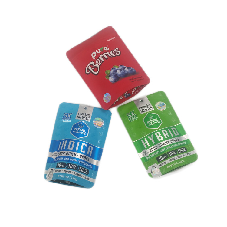 زهور القنب 7g 3.5g أكياس رقائق الألومنيوم القنب