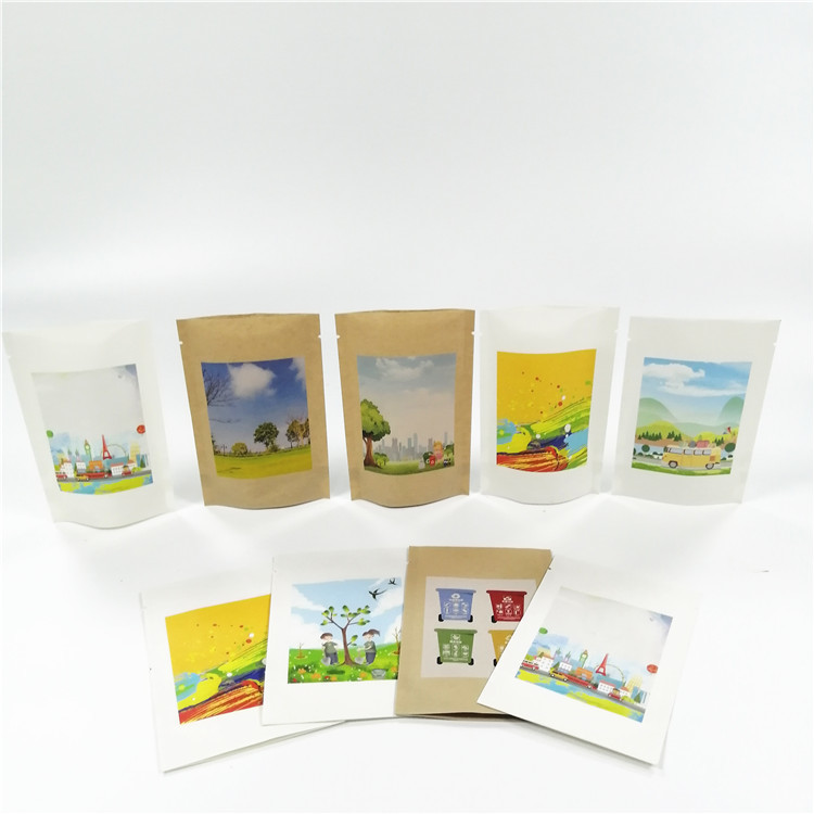 MOPP VMPET كيس ورق كرافت قابل للتحلل الحيوي 100 غرام