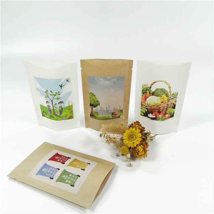 قابلة للتحلل الحيوي 100mircon كيس تغليف ورق كرافت VMPET