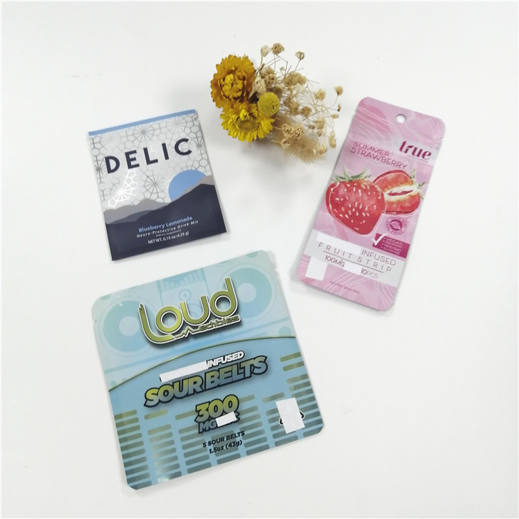 3.5g CB TH 100mircon CMYK حقيبة تغليف الطباعة المعدنية