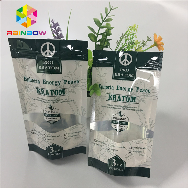 أكياس قابلة للإغلاق مقاومة للرائحة مايلر زيبلوك مع نافذة