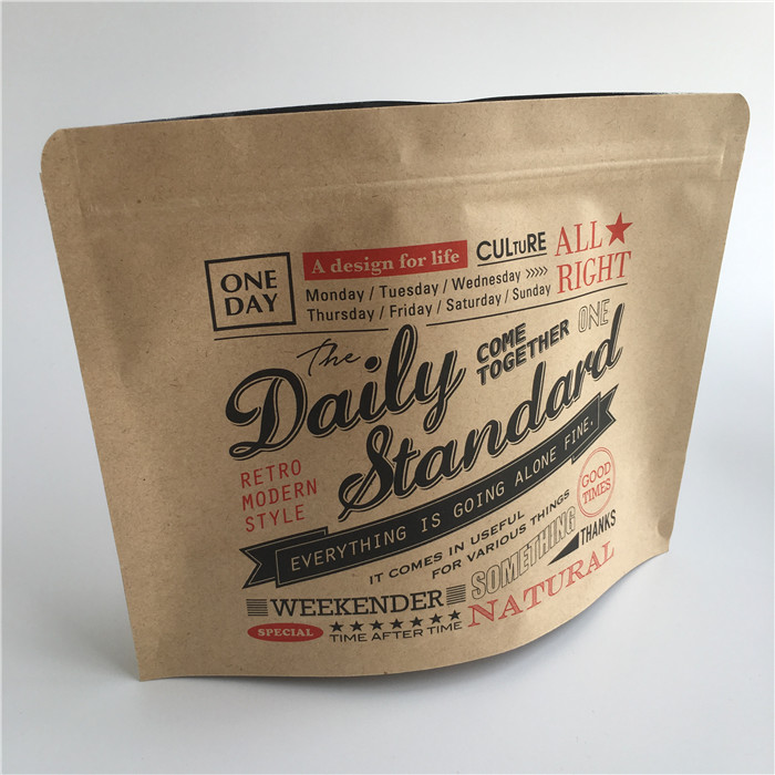 ورق الكرافت ورق الكرافت الألومنيوم أكياس زيبلوك الوقوف ختم الحرارة المطبوعة