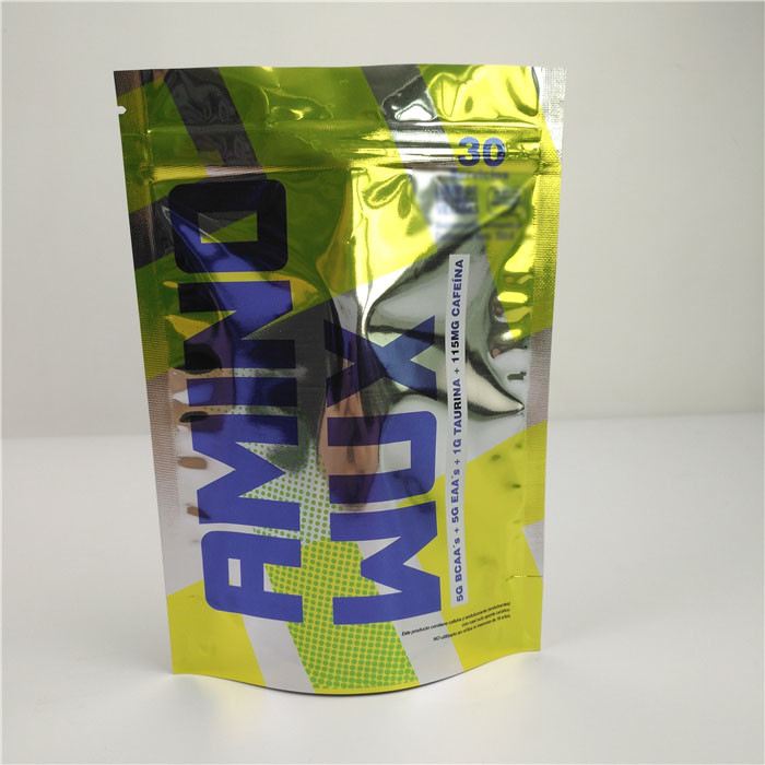 وجبة خفيفة لامعة ملونة بسوستة قفل الحقائب البلاستيكية التعبئة والتغليف رائحة إثبات