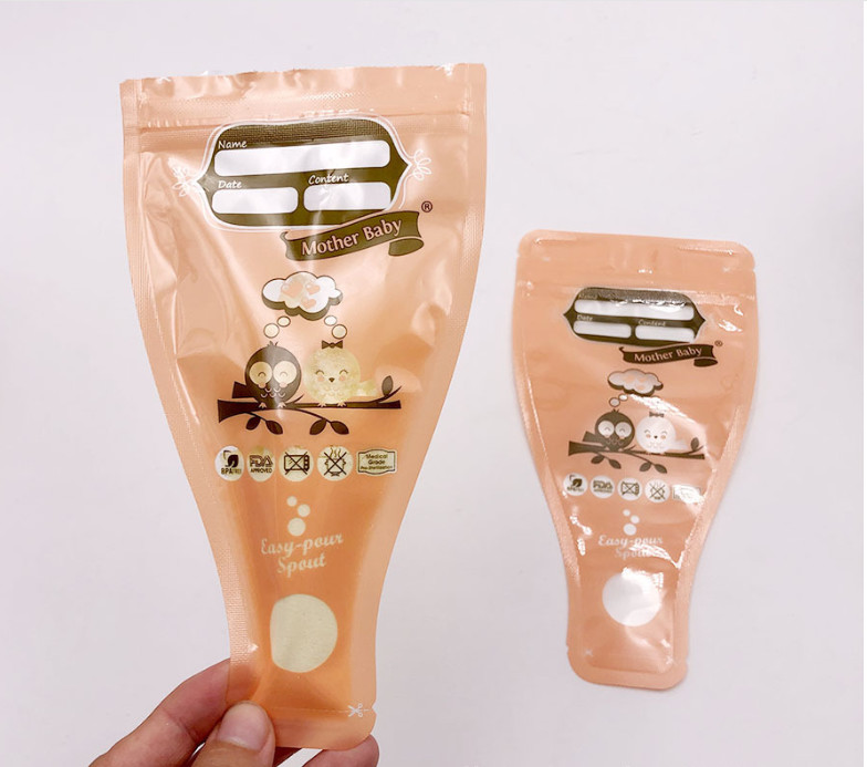 أكياس تخزين حليب الثدي معقمة مسبقًا سعة 8 أوقية بسحاب مزدوج مختوم