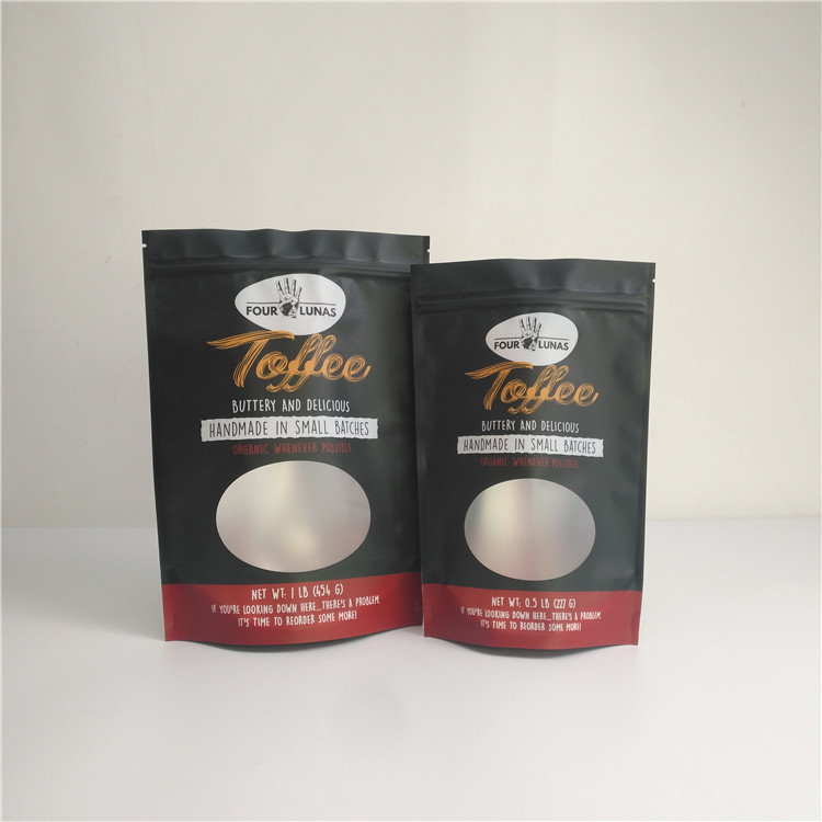 مخصص مطبوعة مغلفة للأكل مايلر كاندي تغليف أغذية مع نافذة