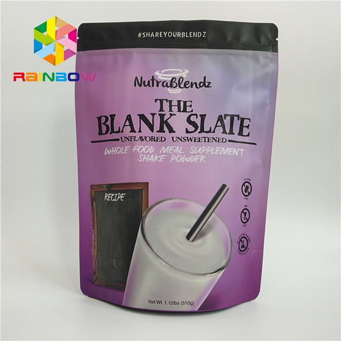 تغليف أغذية بلاستيك غير لامع الرمز البريدي قفل حقيبة الحقيبة للحلوى المكسرات