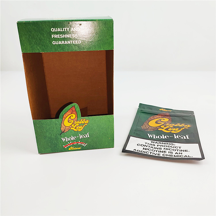 Low Moq مخصصة مطبوعة Fronto Cigar Grabba Leaf Kraft Paper Boxes لتغليف الأوراق