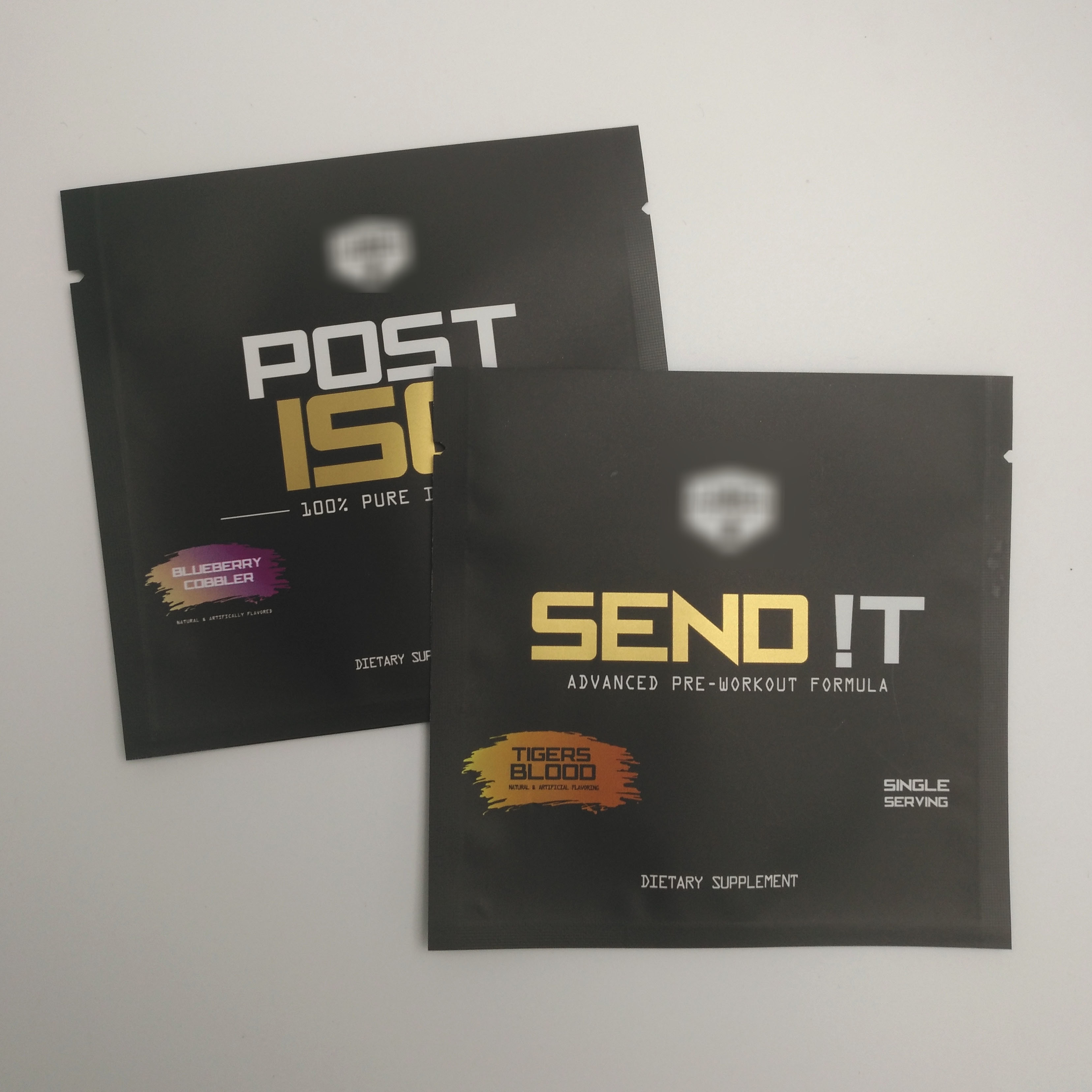 حقيبة مستحضرات التجميل المختومة الذهبية المطبوعة بحجم صغير الكيس رقائق الألومنيوم البلاستيك وجبة خفيفة ختم الحرارة ثلاثة أكياس ختم جانبية