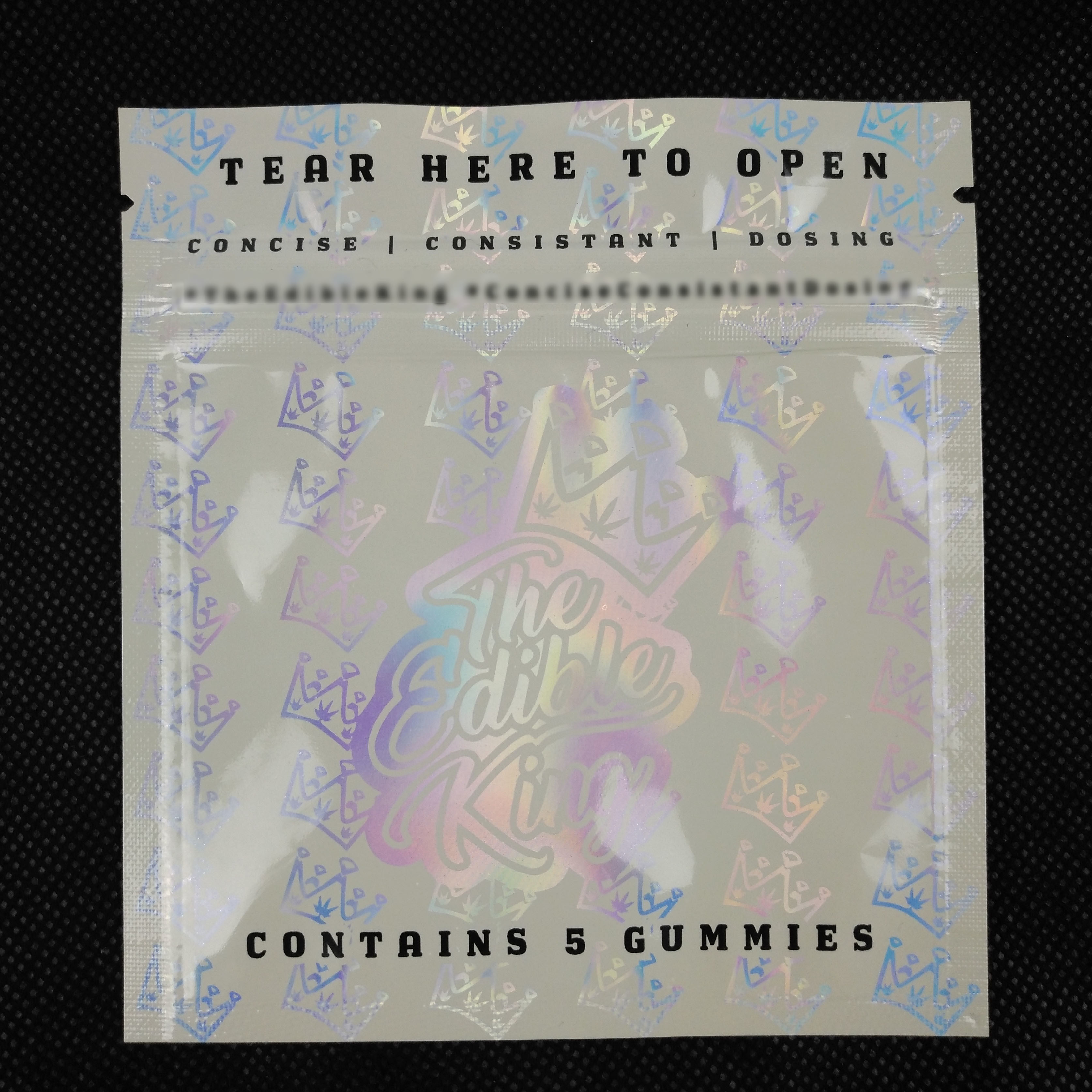 مخصص تصميم شعار الرمز البريدي قفل الأغلاق رائحة واقية من الألومنيوم احباط مايلر البلاستيك ثلاثة الجانب مختومة التعبئة والتغليف الهولوغرام حقيبة