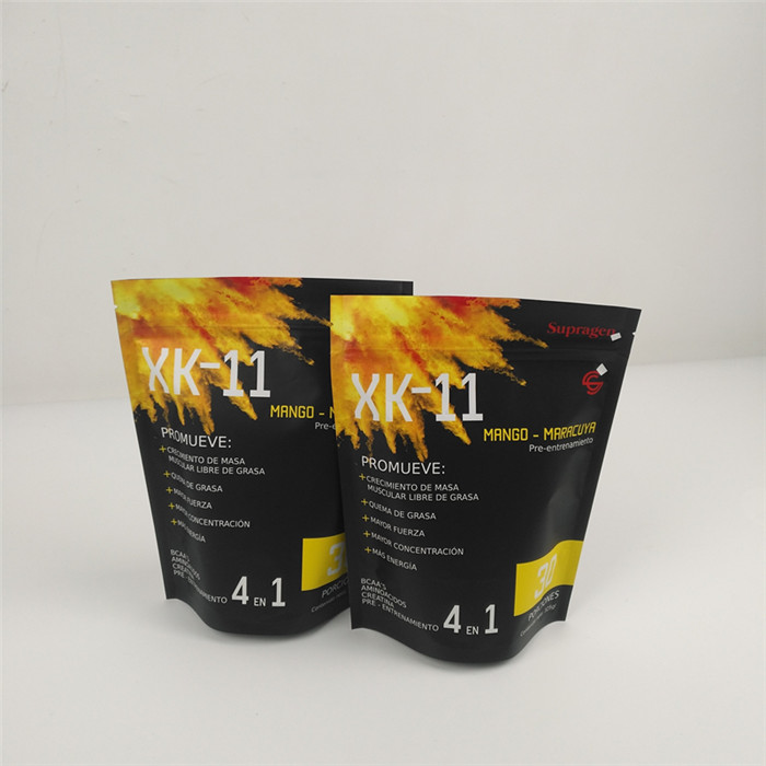 أكياس تغليف أغذية بسوستة قابلة للإغلاق ، حقيبة قفل بسحاب صغير بلاتيك ، حقيبة تغليف مسحوق مخصصة من البلاستيك