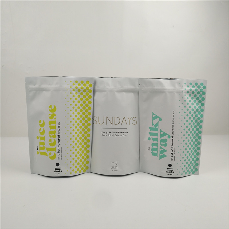 غير لامع التصفيح 400 جرام أكياس رقائق الألومنيوم البلاستيك حمام ملح VMPET