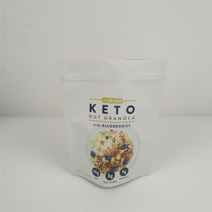 طباعة VMPET 120mic Ziplock Stand Up Pouch MOPP Food Packaging Gravure