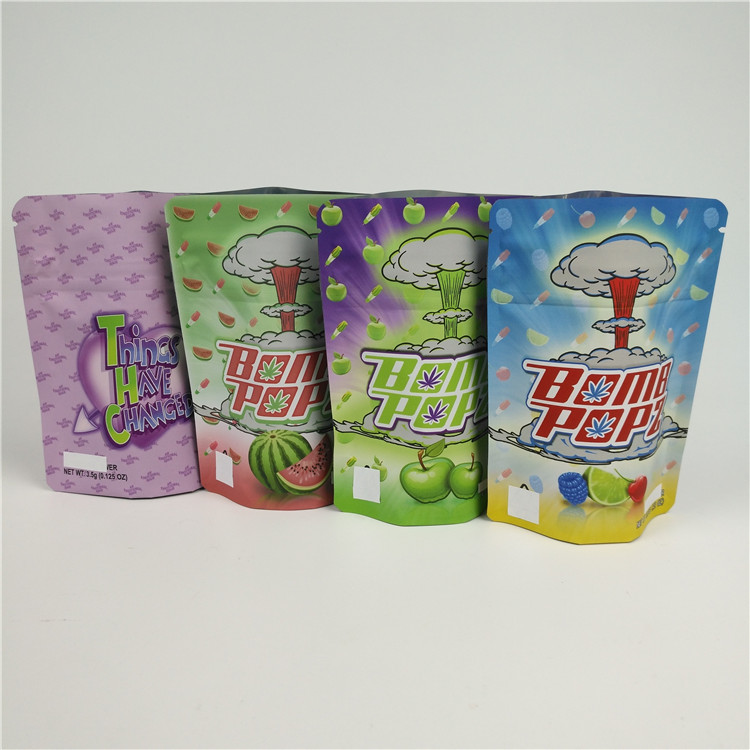 3.5G أكياس الأعشاب مايلر زيبلوك مغلفة الصف الغذاء