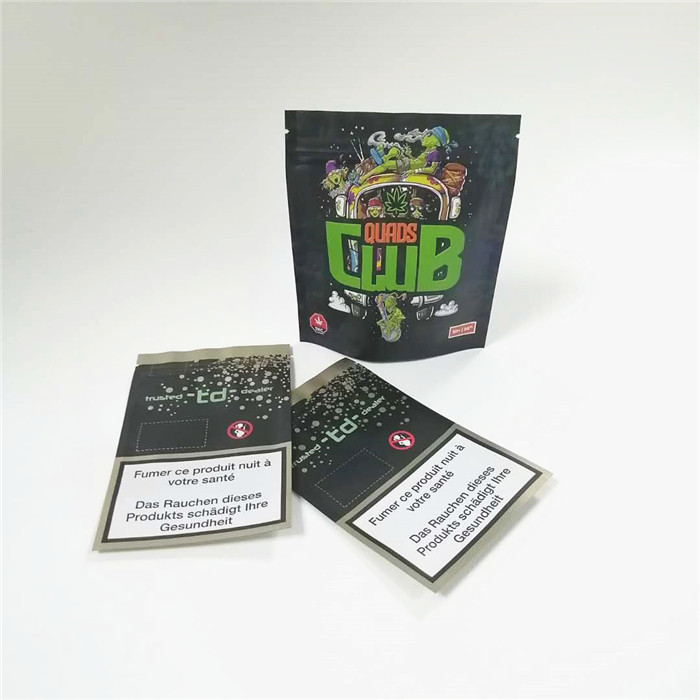 SGS 14g 28g مايلر فويل حقيبة زيبر مقاومة للأطفال CMYK 120mic