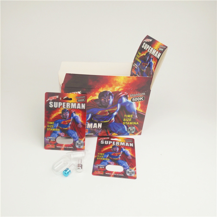 Rhino 8 3D Pills Card 200mic 500K 3D Blister Card تعزيز الذكور