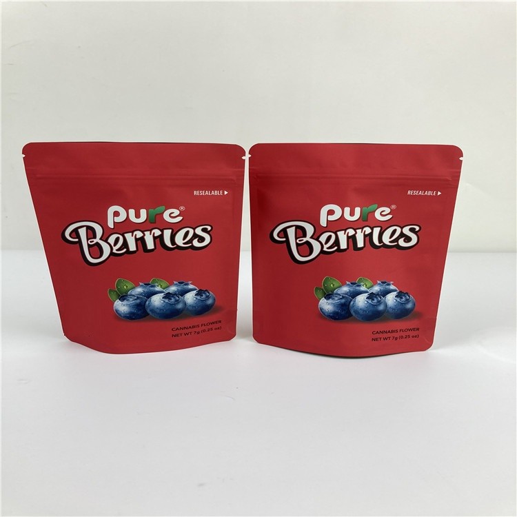 ISO BOPP VMPET Zip Lock حقيبة طعام حفر بذور 3.5 جرام