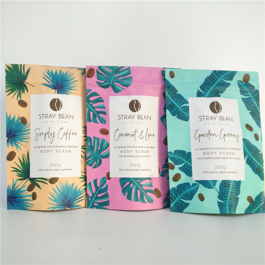 حقيبة تعبئة ملح الحمام ماتي OPP vmpet 100g 200g كيس رقائق الألومنيوم مايلر