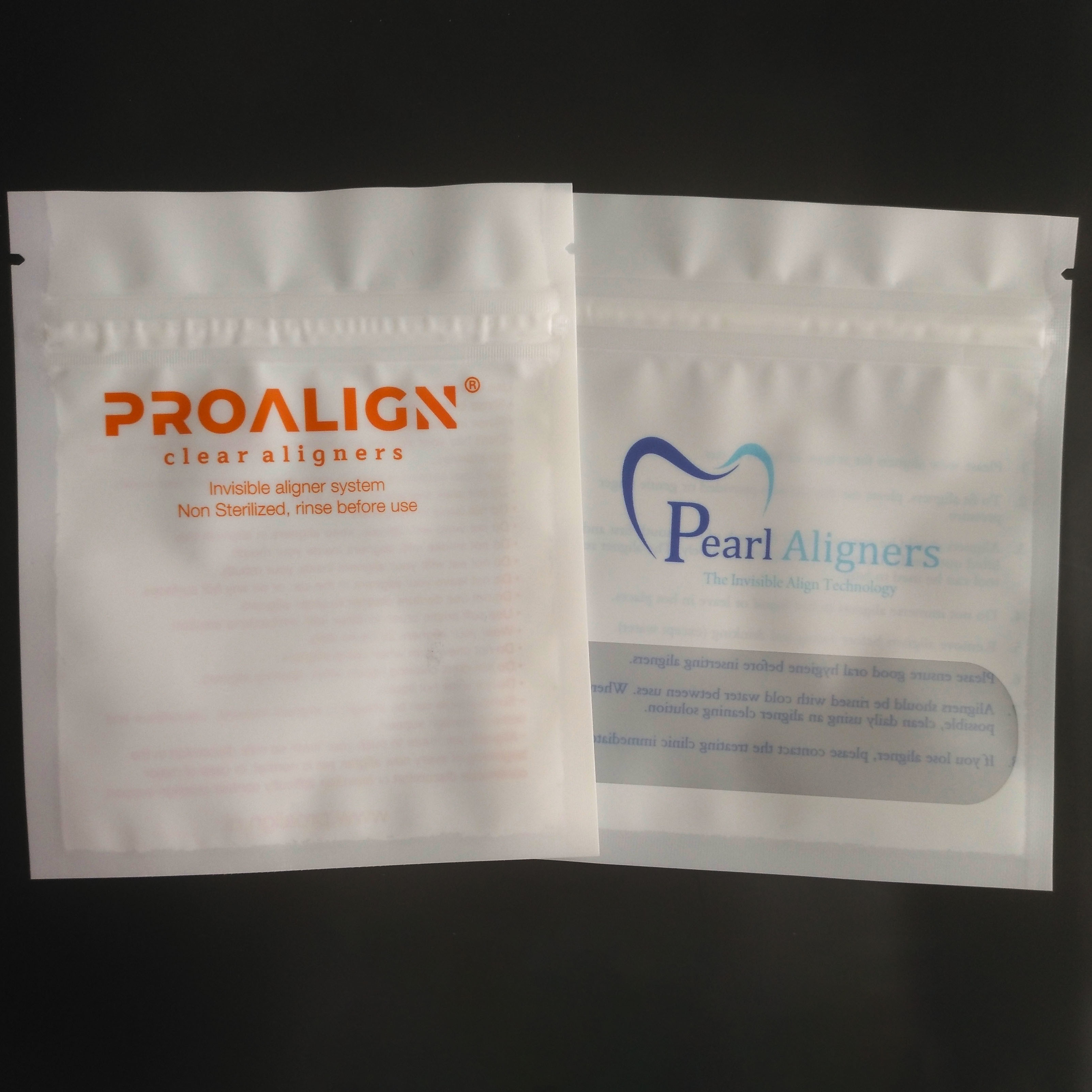 أكياس التعبئة والتغليف البلاستيكية الأسنان Cmyk 120mic MOPP الحفر مع جانب واحد