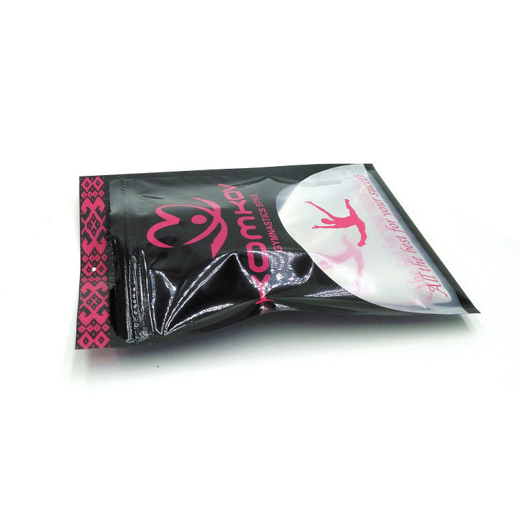 240mic CMYK MOPP Opp Bags Garment Zipper Frosted VMPET For Clothing