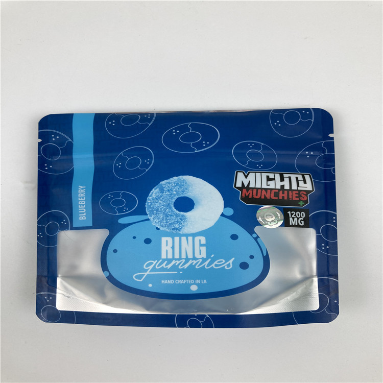 Child Proof Mylar Bag Smell Proof Foil Pouch Packaging For Candy / Cookies / Dried Flower Seeds