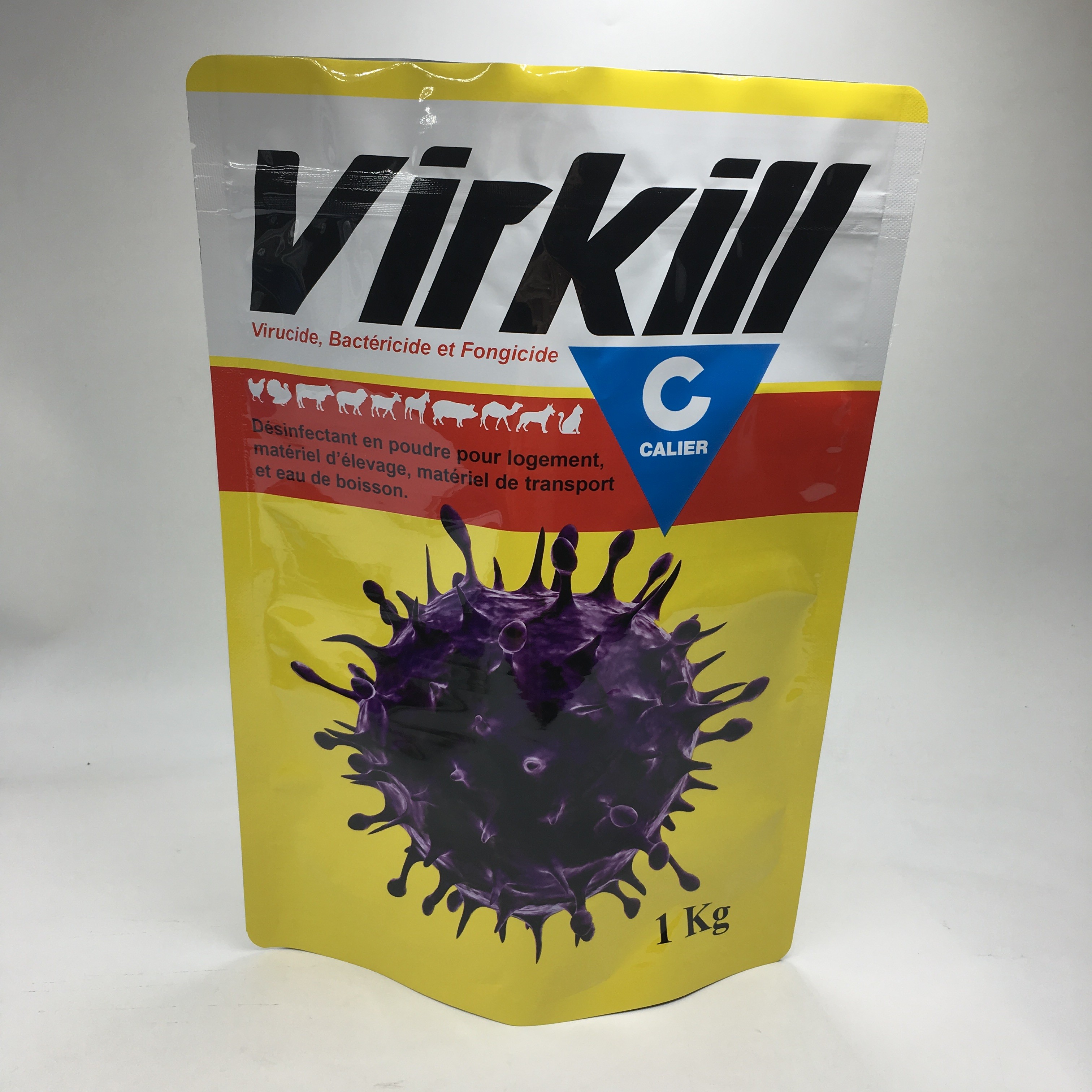 الوقوف مجمع مغلفة رقائق الألومنيوم مسحوق بروتين مصل الحليب مسحوق تخزين الأغذية أكياس التعبئة والتغليف Ziplock 1kg أكياس مسحوق الغذاء