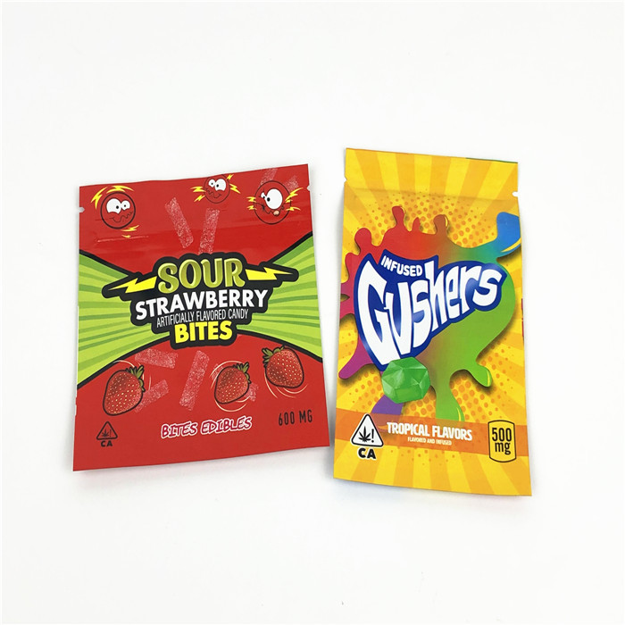 3.5 جرام 7 جرام نصف رطل أكياس مايلر مقاومة للرائحة 120mic حقيبة زيبلوك للأطفال