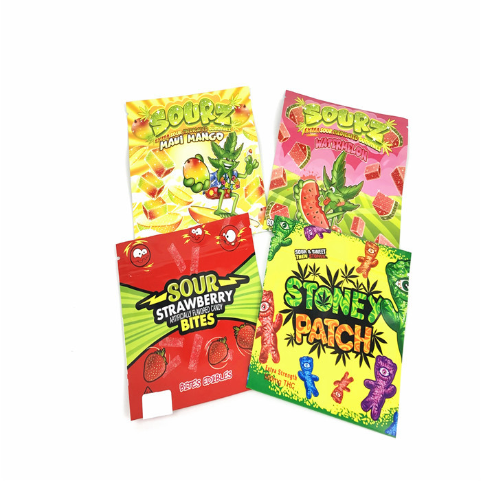 CMYK SGS Gravure Smell Proof Ziplock Pouch Stand Up مقاومة الطفل 110mic