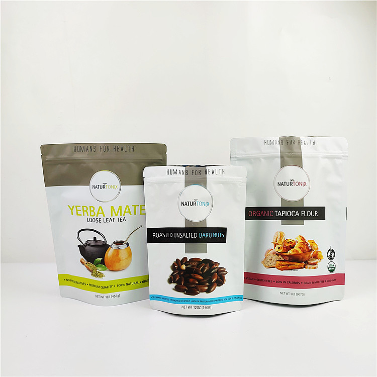 الغذاء الصف 120mic الألومنيوم احباط الحقيبة البلاستيكية SGS CMYK الطباعة الحفر