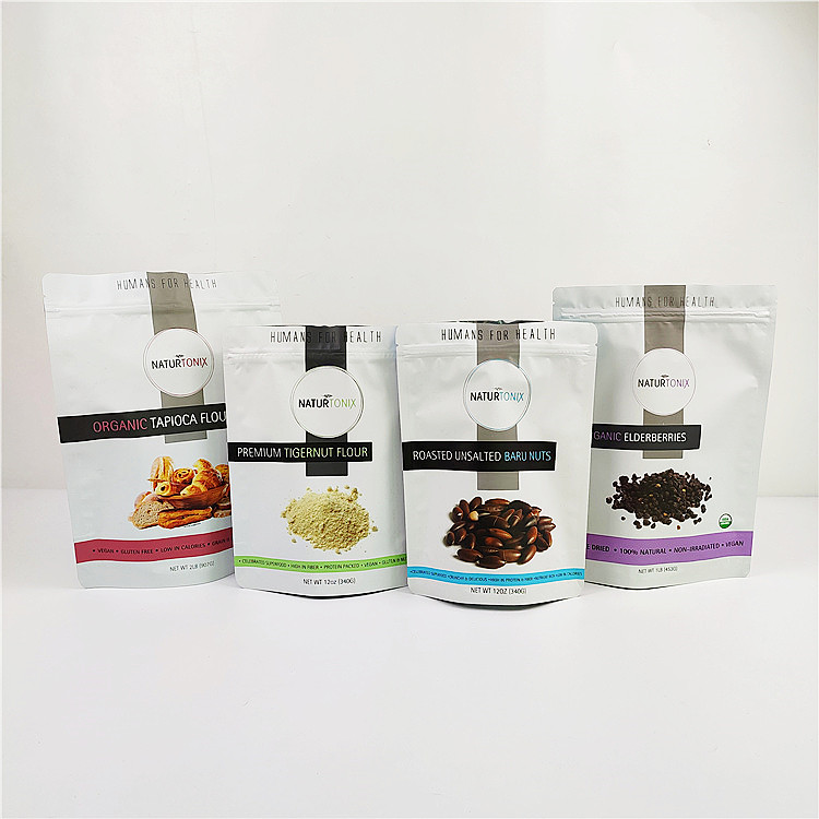 تم تقييم 200mic CMYK كيس رقائق الألومنيوم Ziplock حقيبة تغليف VMPET THC CBD