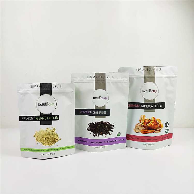 VMPET 90mic Mylar Food Packaging Bag Aluminium Foil Powder سمك 0.2mm