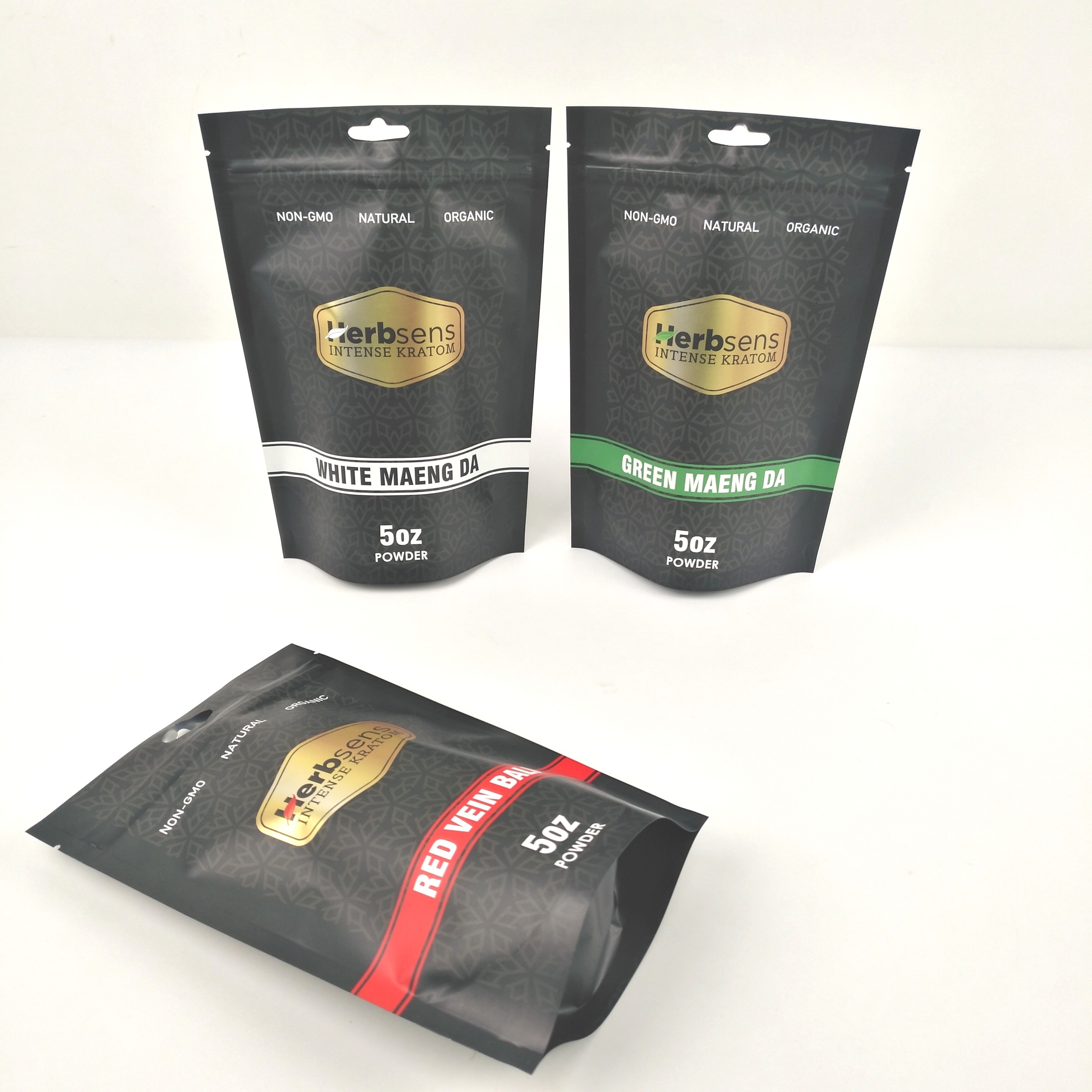 200g Vmpet 10C الحقائب البلاستيكية مغلفة التعبئة والتغليف الأسود ماتي Mopp