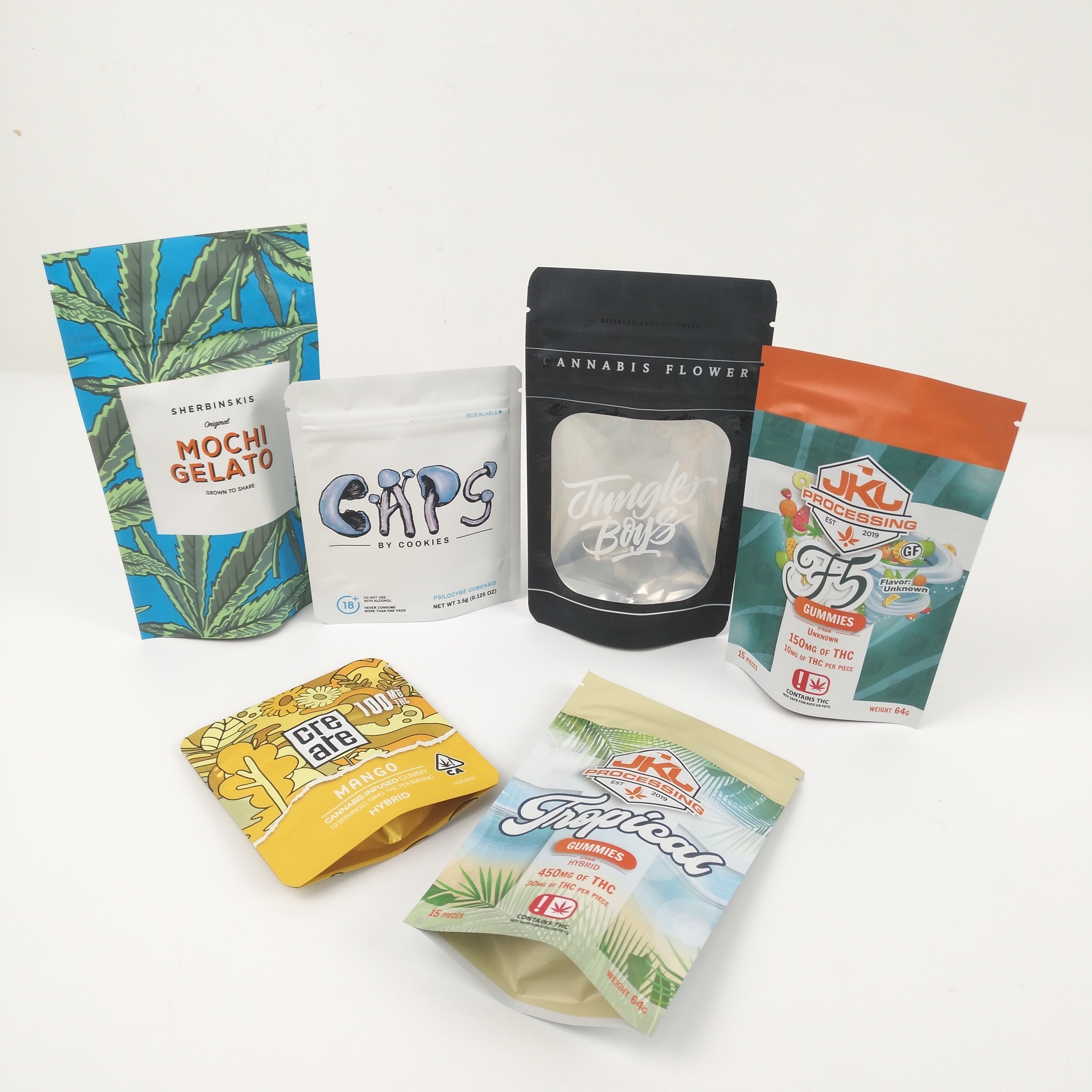 أكياس رقائق الألمنيوم غير اللامعة CMYK 200mic VMPET Gravure Doypack Zipper Pouch