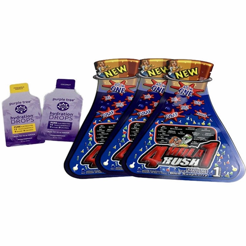 عبوات بلاستيكية ذات ملمس ناعم الملمس بطباعة خاصة على شكل خاص دلتا 8 أكياس صالحة للأكل كيس شامبو كريم التجميل