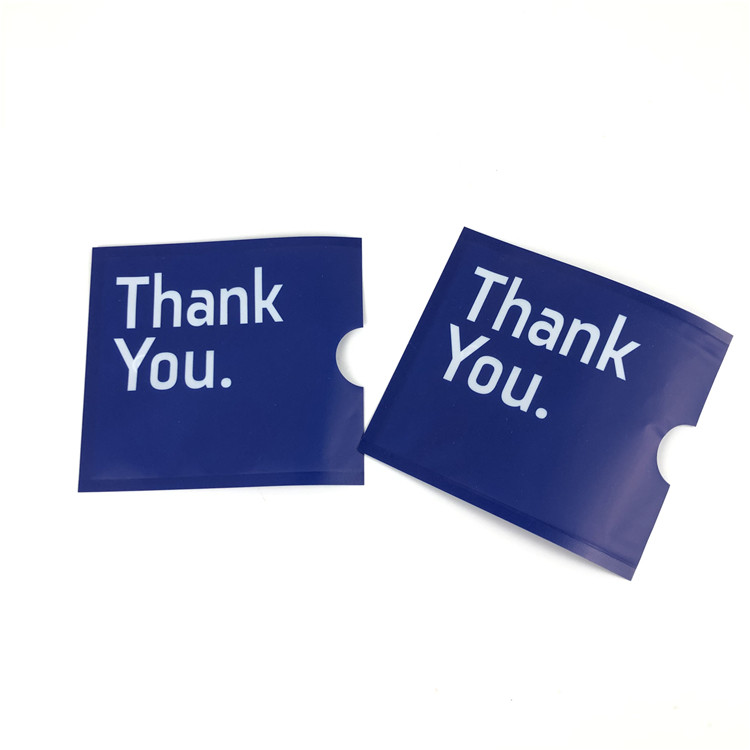 الجملة الطباعة مخصص الشكل البلاستيك ماتي مقابل الحرارة ختم مخصص إدراج بطاقة أكياس التعبئة والتغليف مايلر