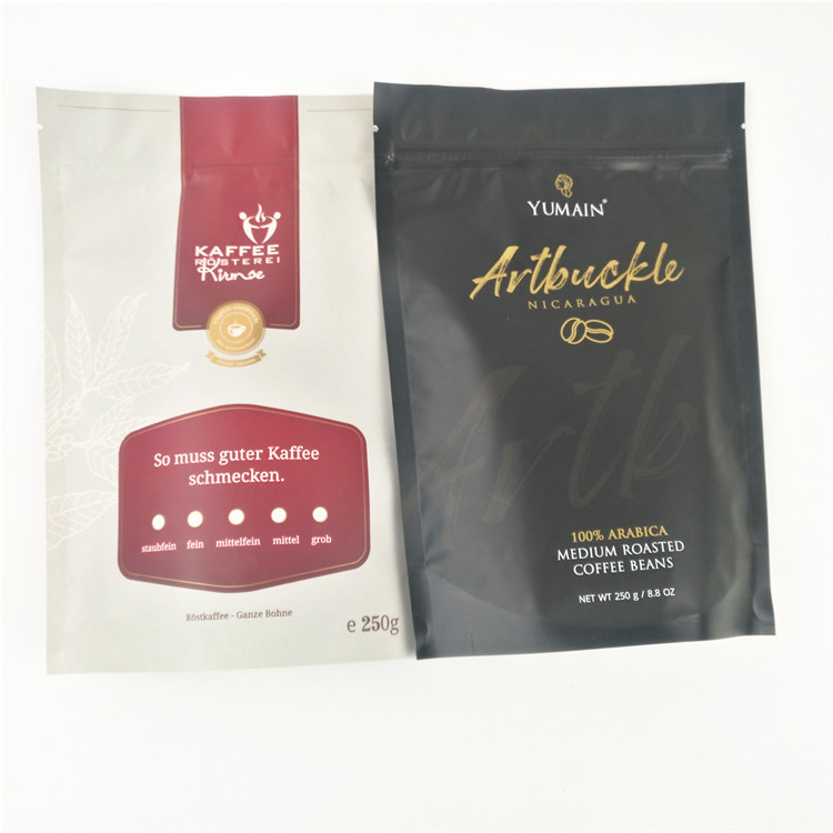 CMYK MOPP سحاب قابل للإغلاق الحقيبة ورق كرافت مقاوم للرطوبة OPP AL