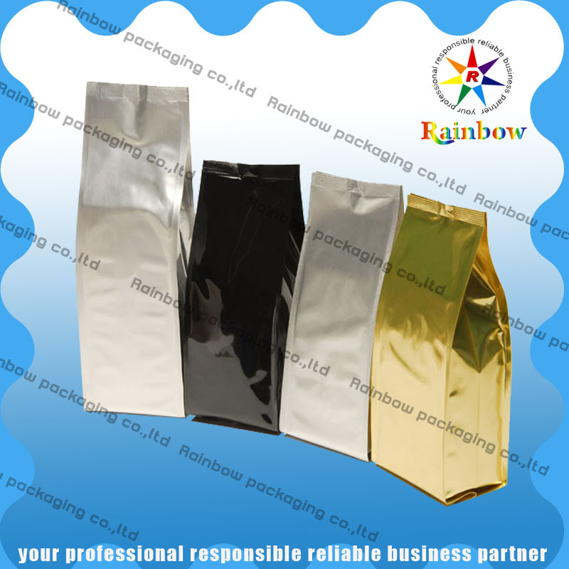 قهوة مخصصة الوقوف أكياس الطباعة الملونة وخفيفة الوزن مع Ziplock