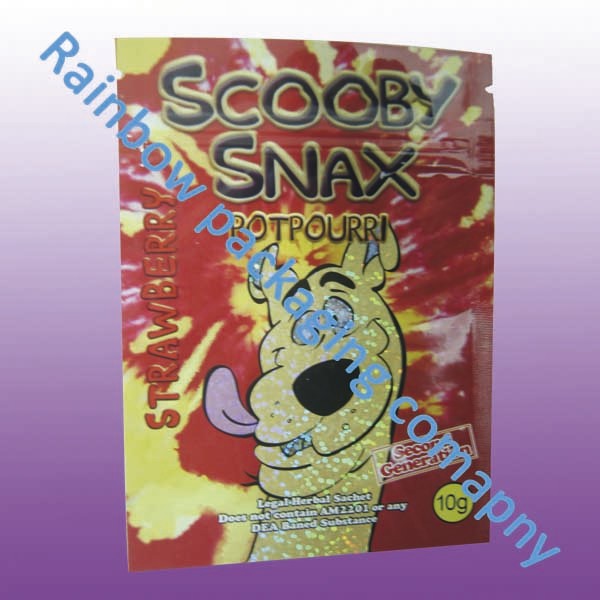 زيبلوك التعبئة والتغليف البخور العشبية ، حسب الطلب الطباعة الملونة أكياس البلاستيك البريدي