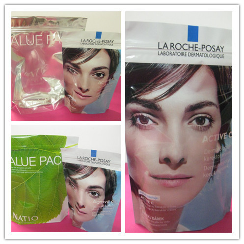 130mic PET / AL / NY / PE الوقوف أسفل أكياس مجمعة ل Comstic